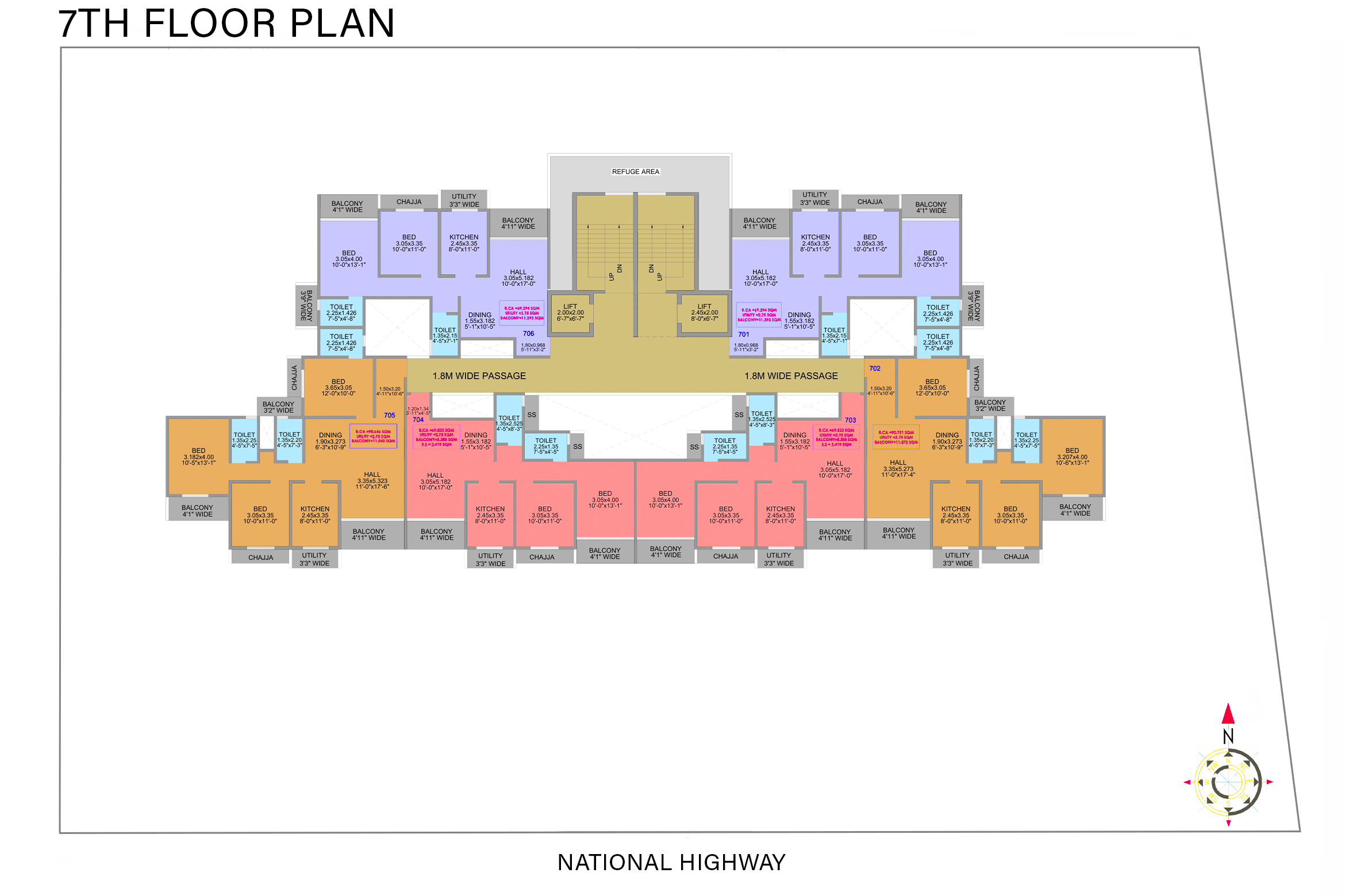 7th Floor Plan